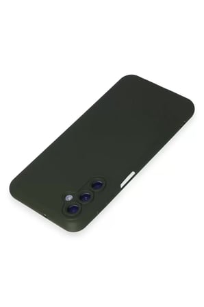 Samsung Galaxy M34 5G Kılıf Nano içi Kadife Silikon - Koyu Yeşil