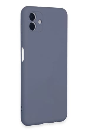 Samsung Uyumlu Galaxy A04E Kılıf Nano içi Kadife Silikon - Gri