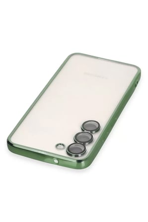 Samsung Uyumlu Galaxy S23 Kılıf Razer Lensli Silikon - Yeşil