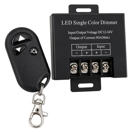 PM-37845 12V-24V 30A Tek Renk Şerit LED Dimmer RF Uzaktan Kumandalı Kontrol Cihazı