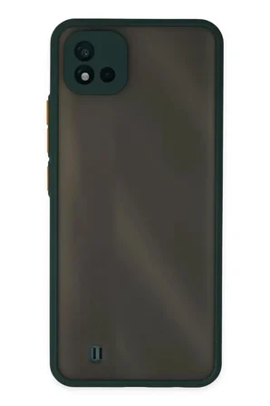 Realme C11 2021 Kılıf Montreal Silikon Kapak - Yeşil