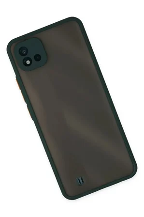 Realme C11 2021 Kılıf Montreal Silikon Kapak - Yeşil