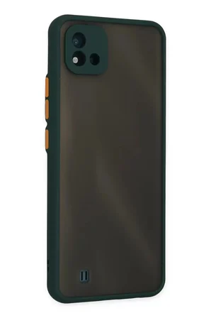Realme C11 2021 Kılıf Montreal Silikon Kapak - Yeşil