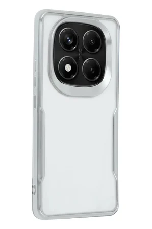 Xiaomi Redmi Note 14 Pro 5G Kılıf Boyi Silikon Kapak - Gümüş