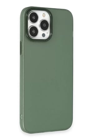 Apple iPhone 13 Pro Max Kılıf Modos Metal Kapak - Koyu Yeşil