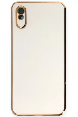 Xiaomi Redmi 9A Kılıf Volet Silikon - Beyaz