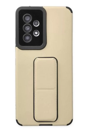 Samsung Galaxy A53 5G Kılıf Mega Standlı Silikon - Gold