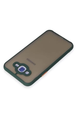 Samsung Galaxy J7 Kılıf Montreal Silikon Kapak - Yeşil