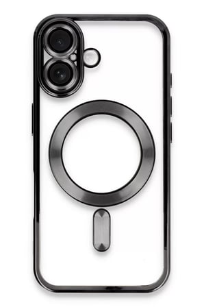 Apple Uyumlu iPhone 16 Kılıf Kross Magneticsafe Kapak - Siyah