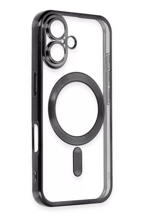 Apple Uyumlu iPhone 16 Kılıf Kross Magneticsafe Kapak - Siyah
