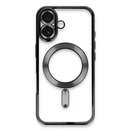 Apple Uyumlu iPhone 16 Kılıf Kross Magneticsafe Kapak - Siyah