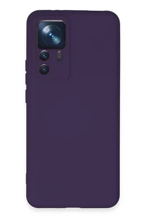 Xiaomi Mi 12T Pro Kılıf Nano içi Kadife Silikon - Mor