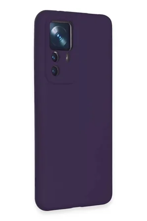 Xiaomi Mi 12T Pro Kılıf Nano içi Kadife Silikon - Mor