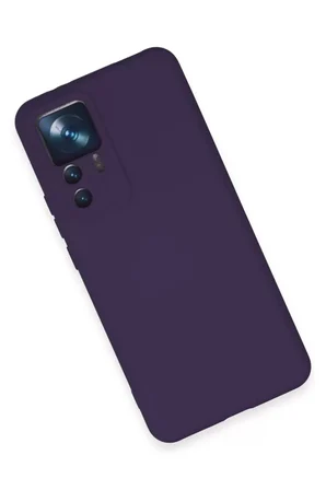 Xiaomi Mi 12T Pro Kılıf Nano içi Kadife Silikon - Mor