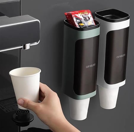 SN-27109 Kendinden Yapışkanlı Plastik - Karton Bardak Dispenseri