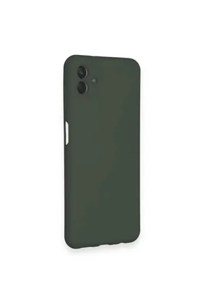 Samsung Galaxy A04 Kılıf Nano içi Kadife Silikon - Koyu Yeşil