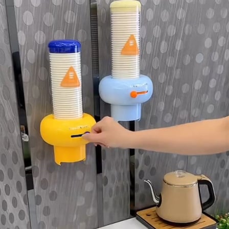 SN-29919 Kendinden Yapışkanlı Plastik - Karton Bardak Tutucu Dispenseri