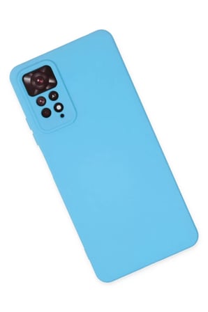 Xiaomi Redmi Note 11 Pro Kılıf Nano içi Kadife Silikon - Mavi