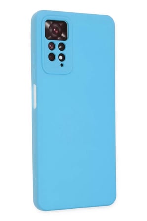 Xiaomi Redmi Note 11 Pro Kılıf Nano içi Kadife Silikon - Mavi