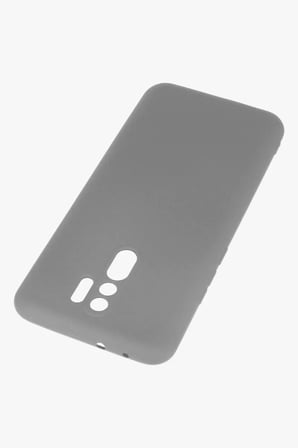 Xiaomi Redmi 9 Kılıf Nano içi Kadife Silikon - Gri