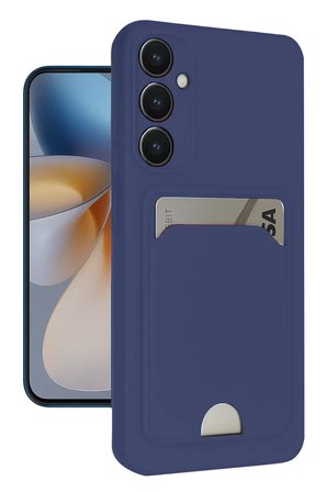 Samsung Galaxy S24 FE Kılıf Kelvin Kartvizitli Silikon - Lacivert