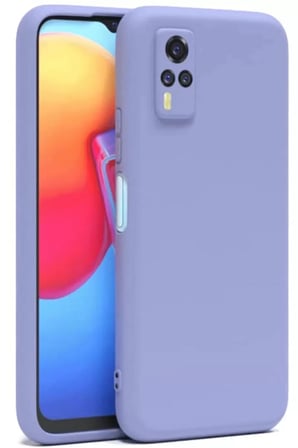 Vivo Y53S Kılıf Nano içi Kadife Silikon - Lila