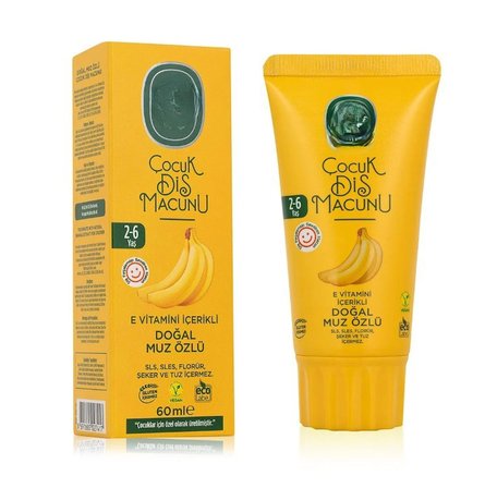 Çocuk Diş Macunu 60 ml Muz
