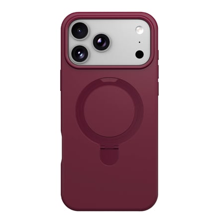 Apple Uyumlu İphone 18 Pro Max Regal Magsafe Standlı Kapak - Bordo