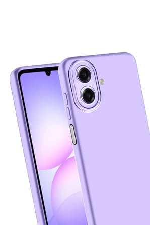 Samsung Galaxy A07 4G Nano içi Kadife Silikon - Lila