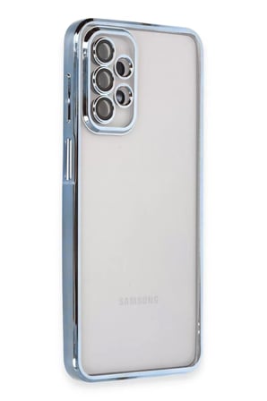 Samsung Galaxy A23 4G Kılıf Razer Lensli Silikon - Açık Mavi