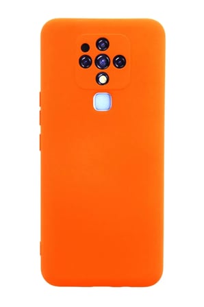 Tecno Camon 16 Kılıf Nano içi Kadife Silikon - Turuncu