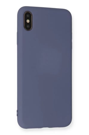 Apple iPhone XS Max Kılıf Nano içi Kadife Silikon - Gri