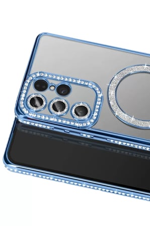 Samsung Galaxy S26 Ultra Joke Simli Magneticsafe Kılıf - Mavi