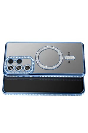 Samsung Galaxy S26 Ultra Joke Simli Magneticsafe Kılıf - Mavi