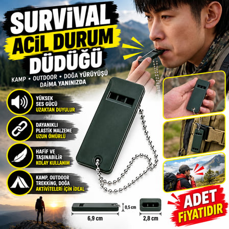 Kamp Outdoor Yaşam Yüksek Sesli Acil Durum Survival Plastik Düdük(adet fiyatıdır)