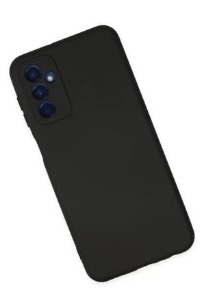 Samsung Uyumlu Galaxy M23 Kılıf Nano içi Kadife Silikon - Siyah