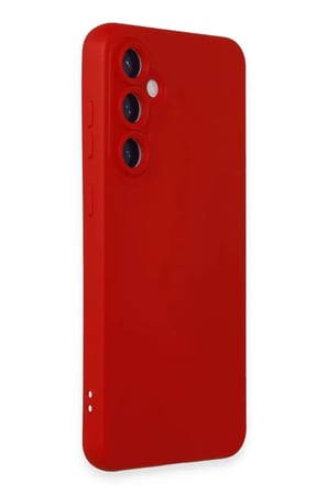Samsung Galaxy S23 FE Kılıf Nano içi Kadife Silikon - Kırmızı
