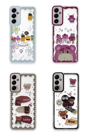 Samsung Galaxy A05S Kılıf Sweet Desenli Silikon Kapak - Şeffaf