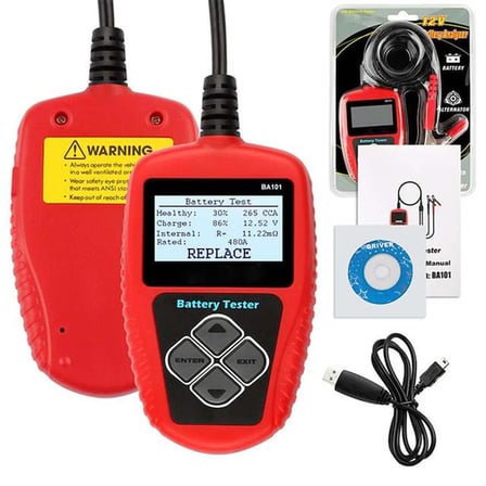 BA101 12V 30-220Ah Akü Test Cihazı