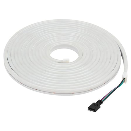 PM-17903 Silikon Kaplamalı 12 Volt 5 Metre RGB Neon Led Şerit Aydınlatma