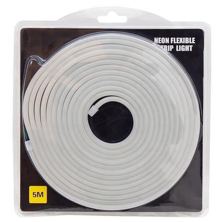 PM-17903 Silikon Kaplamalı 12 Volt 5 Metre RGB Neon Led Şerit Aydınlatma