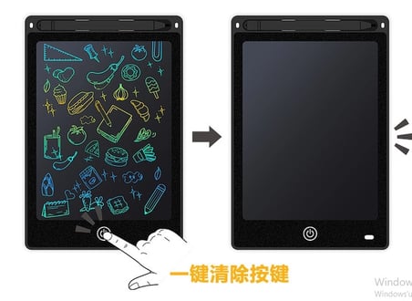 20 Inc Renkli Lcd Grafik Dijital Kalemli Çizim Tableti Yazı Tahta Not Yazma Eğitim Tableti Siyah