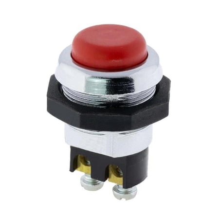 IC-180-1 Yaylı 22 Mm Metal 2 Pin Marş - Korna Butonu