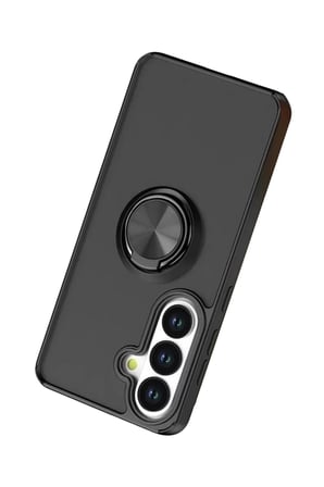 Samsung Galaxy S26 Montreal Yüzüklü Silikon Kapak - Siyah