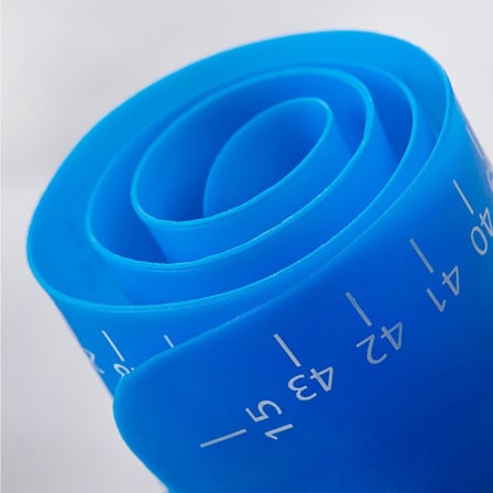 ErturkStore Silikon Hamur Açma Matı Mavi 40x50 cm Ölçekli Yoğurma Matı