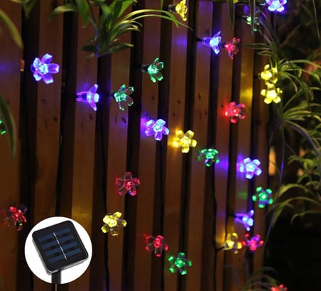 Solar 5m 50 Led Papatya Rgb 8 Fonksiyonlu