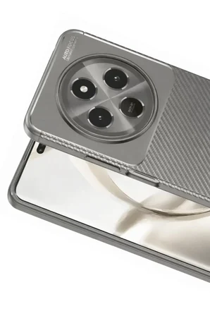 Tecno Spark 30C Kılıf Auto Focus Karbon Kapak - Gri