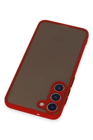 Samsung Uyumlu Galaxy S23 Plus Kılıf Montreal Silikon Kapak - Kırmızı