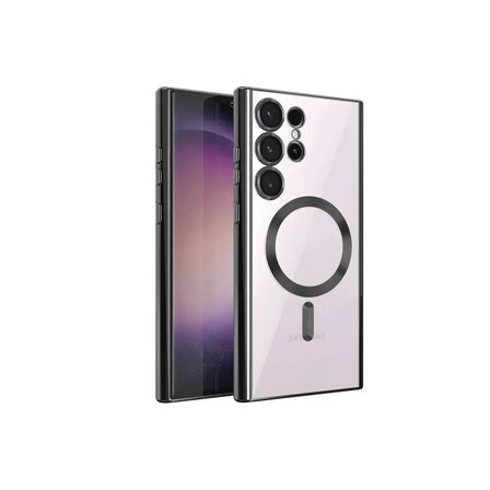 Samsung Uyumlu Galaxy S23 Ultra Kılıf Kross Magneticsafe Kapak - Siyah