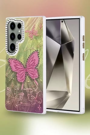 Samsung Galaxy S23 Ultra Kılıf Blade Aynalı Desenli Kapak - Desen 8